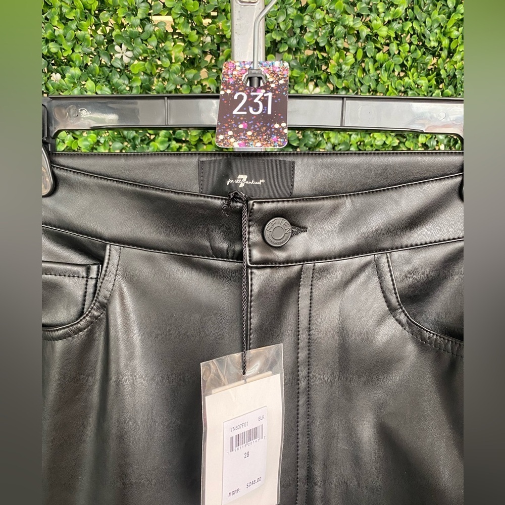 231 FAUX‎ LEATHER ULTRA HIGH RISE SKINNY BOOT IN BLACK - Picture 2 of 14
